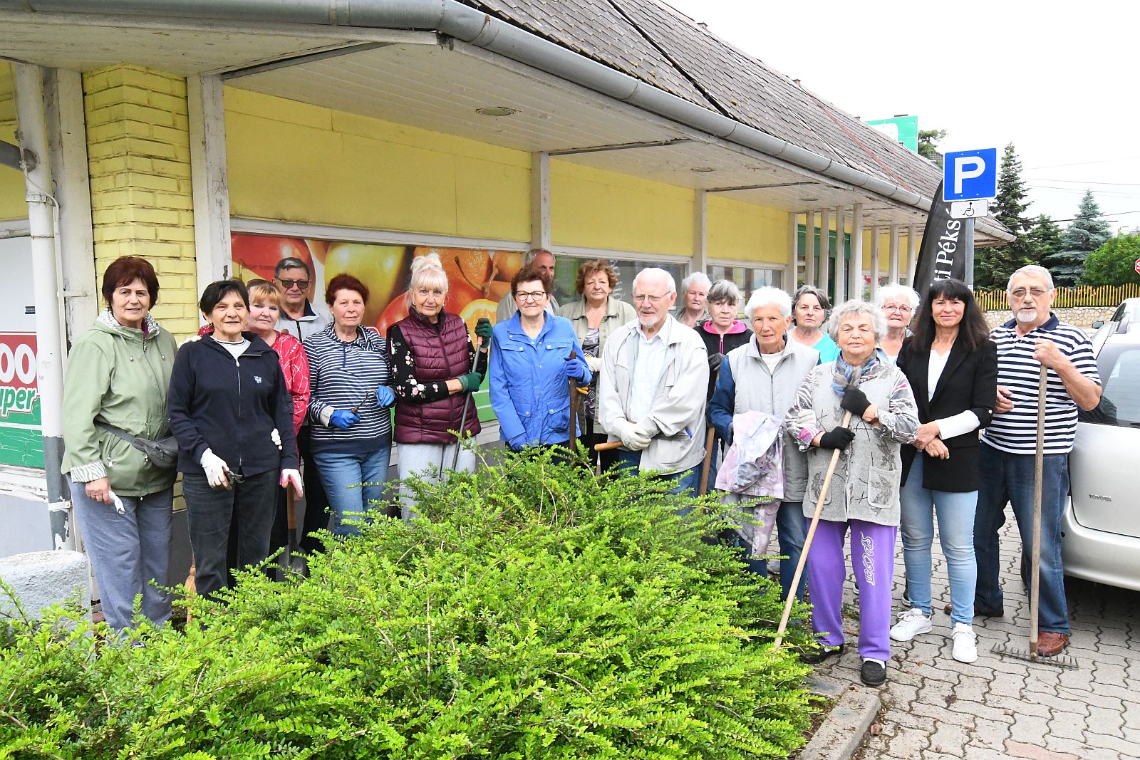 Ismét az öreghegyi nyugdíjasok szépítették meg a Nyitra ABC környékét